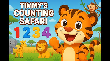 Timmy the Tiger’s Counting Safari! 🐯 | Learn Numbers 1–10 with Animals for Kids