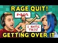 RAGE QUIT SIMULATOR!? | GETTING OVER IT (React: Gaming)