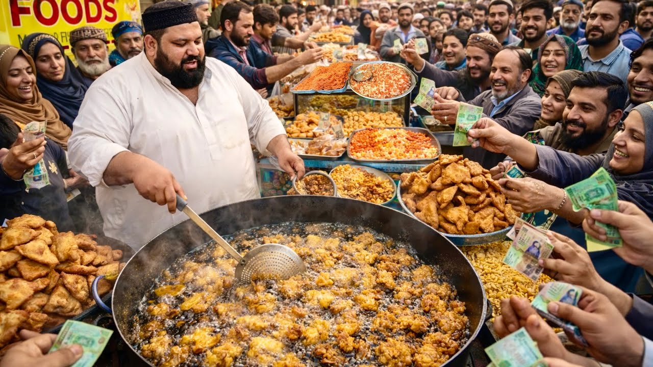 Famous AL SIDDIQUE Pakoray & Samosa Shop Quetta | Crispy Aalu Pakoray Cooking Process | Food ASMR