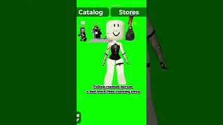Telling a random person a word then running away #roblox #robloxedit