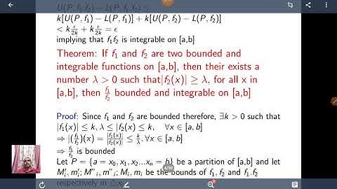 Integrability of the product ,Quotient and Modulus of integrable functions
