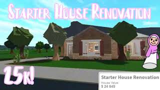 25k Bloxburg Starter House Renovation - NO GAMEPASSES (Tour) | Roblox