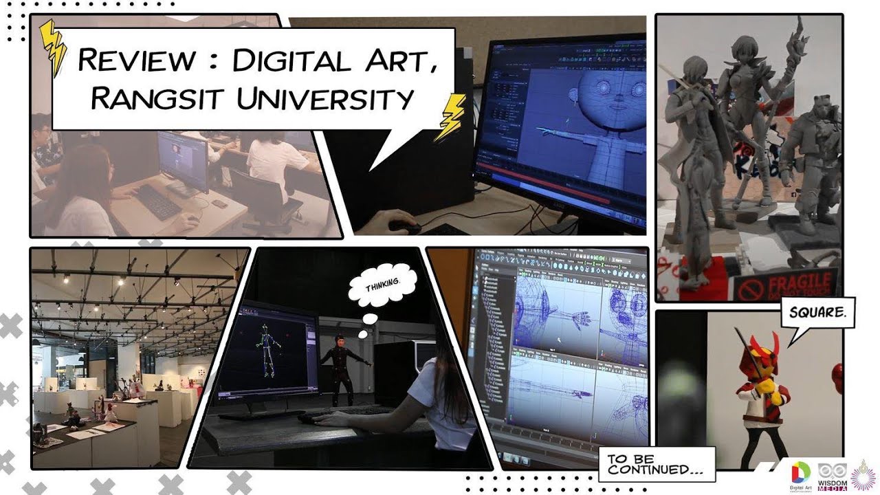 Review Digital Art, Rangsit University YouTube