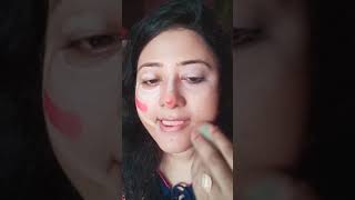 I tried viral Tiktok blush challenge and contour challenge together then whatyoutube shorts