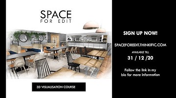 SKETCHUP FOR INTERIOR DESIGNERS: Learn how to level up your visualisation skills // COURSE TRAILER