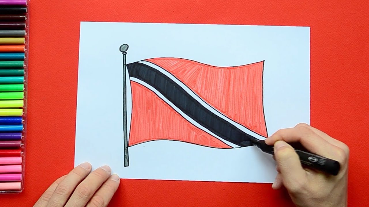 How To Draw National Flag Of Trinidad Tobago YouTube how-to-draw-national-flag-of-trinidad-tobago-youtube