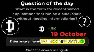 Dropee Question of the day Code Today 19 October | Dropped Question of the day Code | Dropper Code