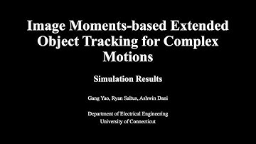 Image Moment-Based Extended Object Tracking for Complex Motions