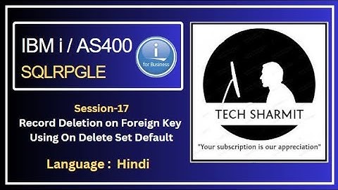 On delete set default with foreign key in db2  | sqlrpgle in as400 |  sqlrpgle in ibmi | sqlrpgle |
