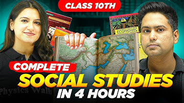 Complete CLASS 10th SOCIAL STUDIES in One Video 🌎🔥 All Important Topics Revision ✅