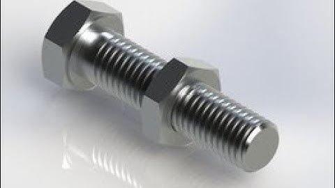 Tutorial Nut Bolt + Assembly 1 creo 5.0 2018 helical sweep thread