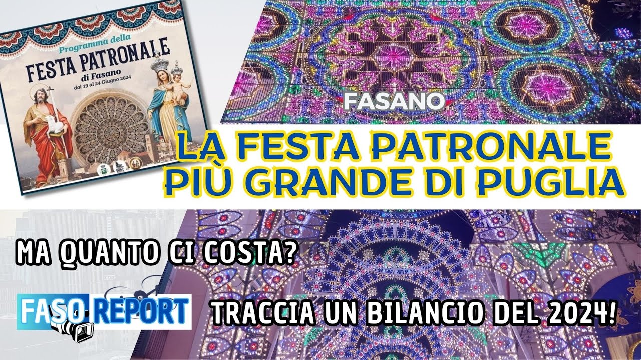 FasoReport - La Festa patronale più grande di Puglia: ma quanto ci costa?