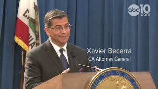 California attorney general xavier becerra spoke with reporters monday
morning about sacramento district anne marie schubert's decision to
not file ...