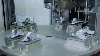 Heat staking of PC part with 4 station rotary indexing - Twin Cavity