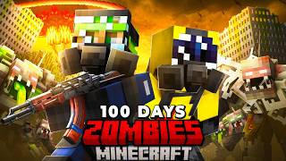 We Survived 100 Days of DUO Evolved Zombie Apocalypse in Minecraft
