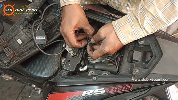 Scan Bajaj RS200  clear check Engine light scanning sensor problem and all bike