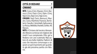 CITTA DI RODANO CIMIANO 1:8 07/10/2023