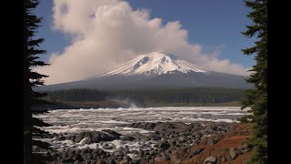 The Active Volcano in Washington; Mount Adam||
