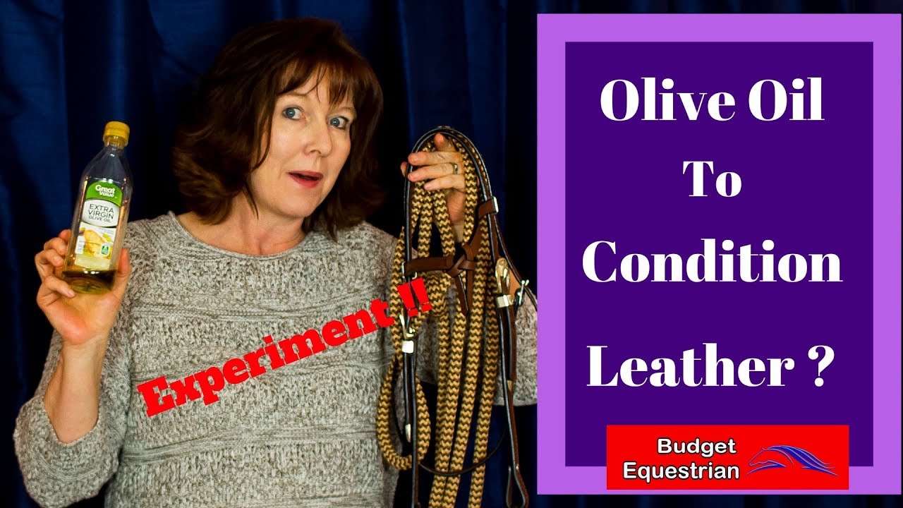 Using Olive Oil To Condition Horse Tack YouTube