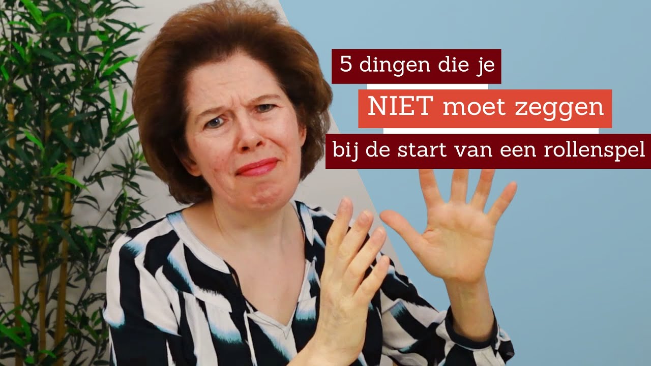 5 dingen die je niet moet zeggen bij de start van een rollenspel