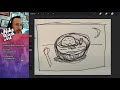Creative Jewish Penicillin: Painting "Matzah Ball soup at Night" in Procreate
