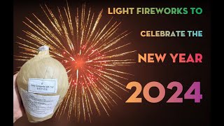 Light fireworks to celebrate the new year 2024 | Đốt pháo hoa chúc mừng năm mới 2024 🎇 🎇 🎇