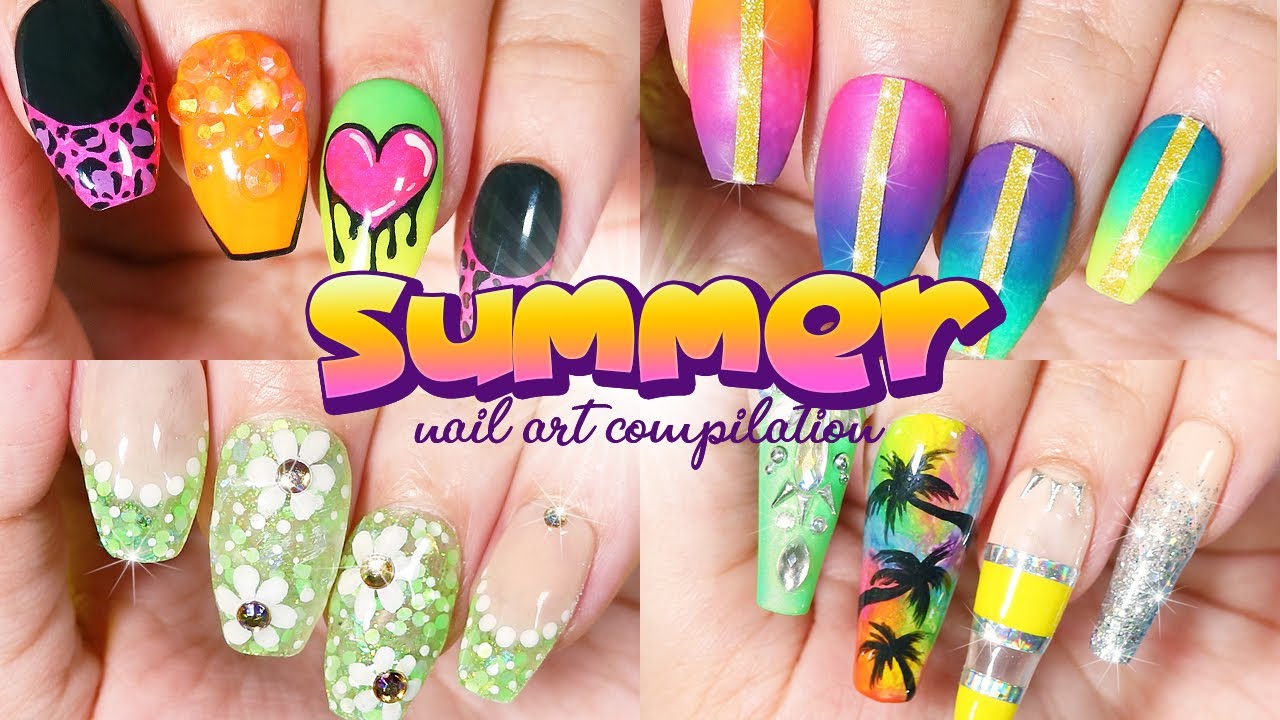 Summer Nail Art Compilation / Fun Colorful Nail Art Ideas for Summer