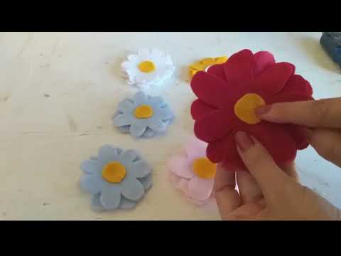 DIY Lindas Margaridas com Presilhas Tic Tac Super Silples e Rapido de Fazer