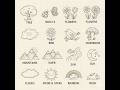 Etsy trendKids Educational Sketch Workbook | Cute Line Art for Drawing, Tracin Fun#calmsketch #t