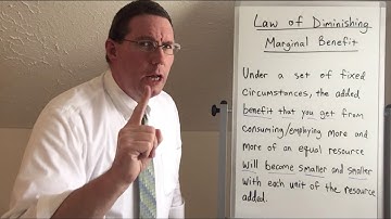 Law of Diminishing Marginal Benefit & Law of Increasing Opportunity Cost