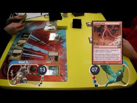 "Magic The Gathering" Gameplay (35 Creatures Vs Grixis Control Game01) 2-19-10