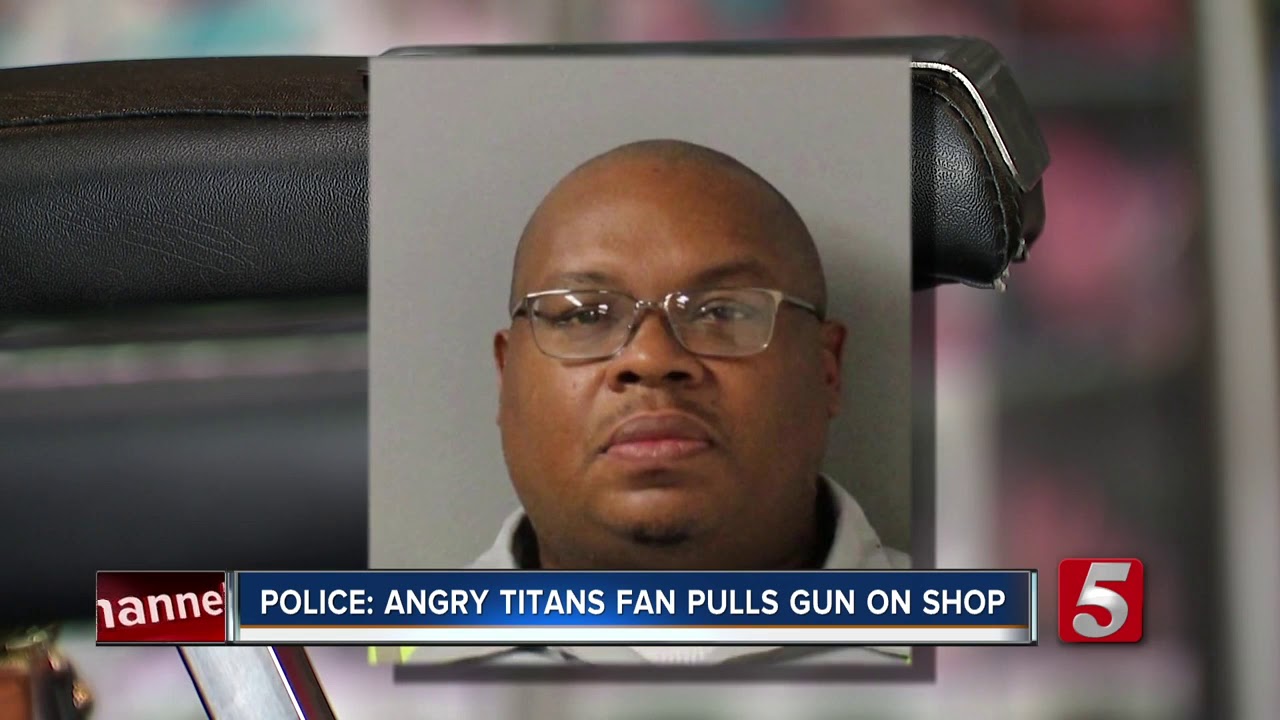 Police: Angry Titans fan pulls gun on barber shop employees