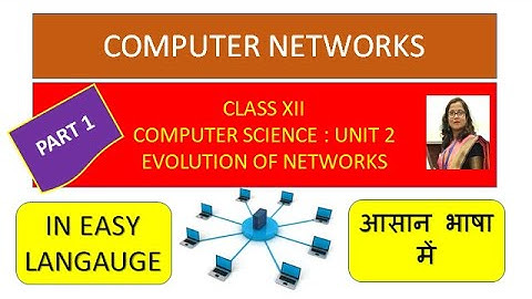 PART 1: EVOLUTION OF NETWORK | CLASS XII | UNIT 2 | COMPUTER SCIENCE | CBSE