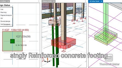 Designing A Singly Reinforced Concrete Footing In Protastructure For Civil Engineering.
