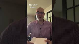 New Laws Pt 1