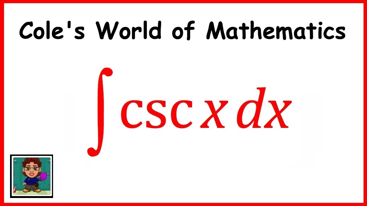 Integral Of Csc X Calculus 1 Trig Integrals YouTube integral-of-csc-x-calculus-1-trig-integrals-youtube