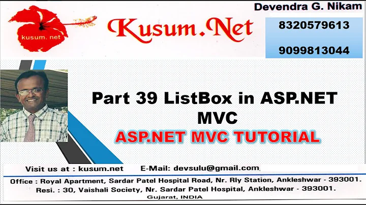 Part 39|| ListBox in ASP NET MVC || ASP.NET MVC TUTORIAL FOR BEGINNERS|| LEARN MVC