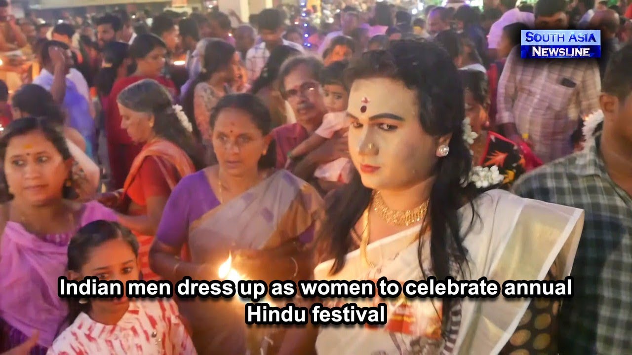 indian festival where men dress as women Men dress up as women to celebrate THIS unique festival in Kerala | See pics