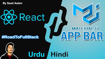 How to Implement Material UI APP BAR Component in React JS and React Native | Urdu / Hindi | by Saad