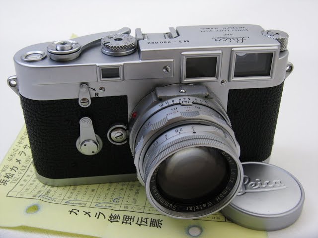修理完成：ライカM3#78万台＋DRズミクロン5cmF2#159万台(眼鏡無し