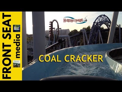 Coal Cracker POV 4K On-Ride Hersheypark Log Flume - Arrow Hydroflume Water Ride