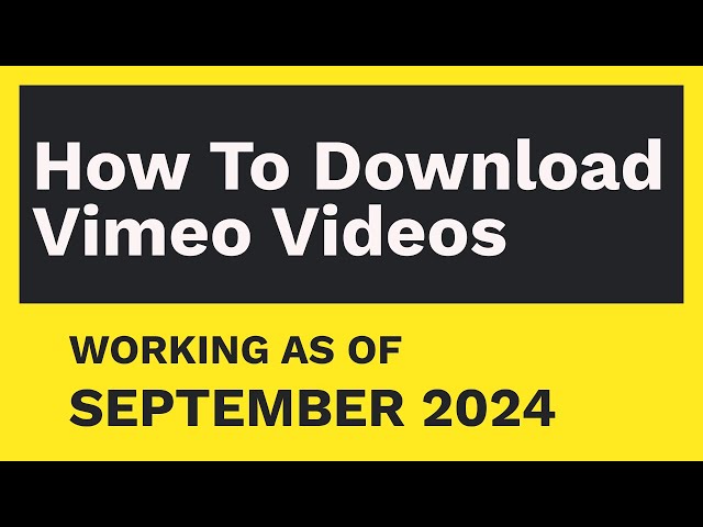 2023 New Simple Tutorial on How to Download 4K Video from , Vimeo  and Other Sites Completely