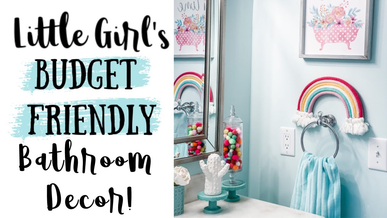Little Girl's Budget Friendly Bathroom Tour!