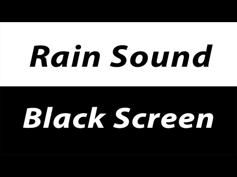 Darkened Dreams: Evening Rainfall on Black Screen for Sleep