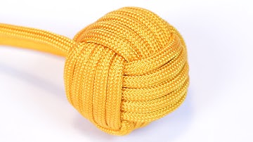 Make a 1" Monkey Fist With Survival Paracord - BoredParacord.com