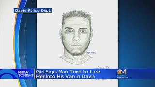 Davie Police Release Sketch Of Man Who Tried Luring 10-Year-Old Girl Into Van