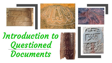 Introduction to Questioned Documents