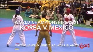 KOREA V MEXICO  59KG FINAL Female World Championships 2001 Jeju Korea