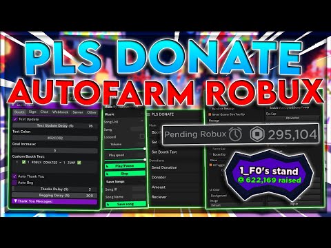 [💰UPDATED] Pls Donate Script Hack | EASY ROBUX | Auto Farm + Fake Donate To ANYONE | *PASTEBIN 2023*