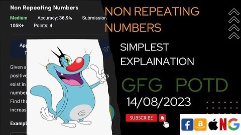 Non repeating numbers | gfg potd today | POTD | GFG Problem of the Day | C++ | Java |  @CodeThurst